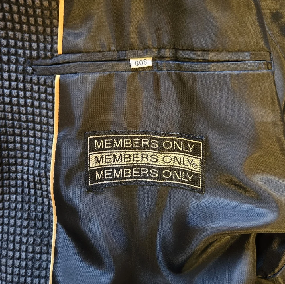 Members Only Boxy Deep Waffle Corduroy Sport Coat Jacket - Picture 10 of 13